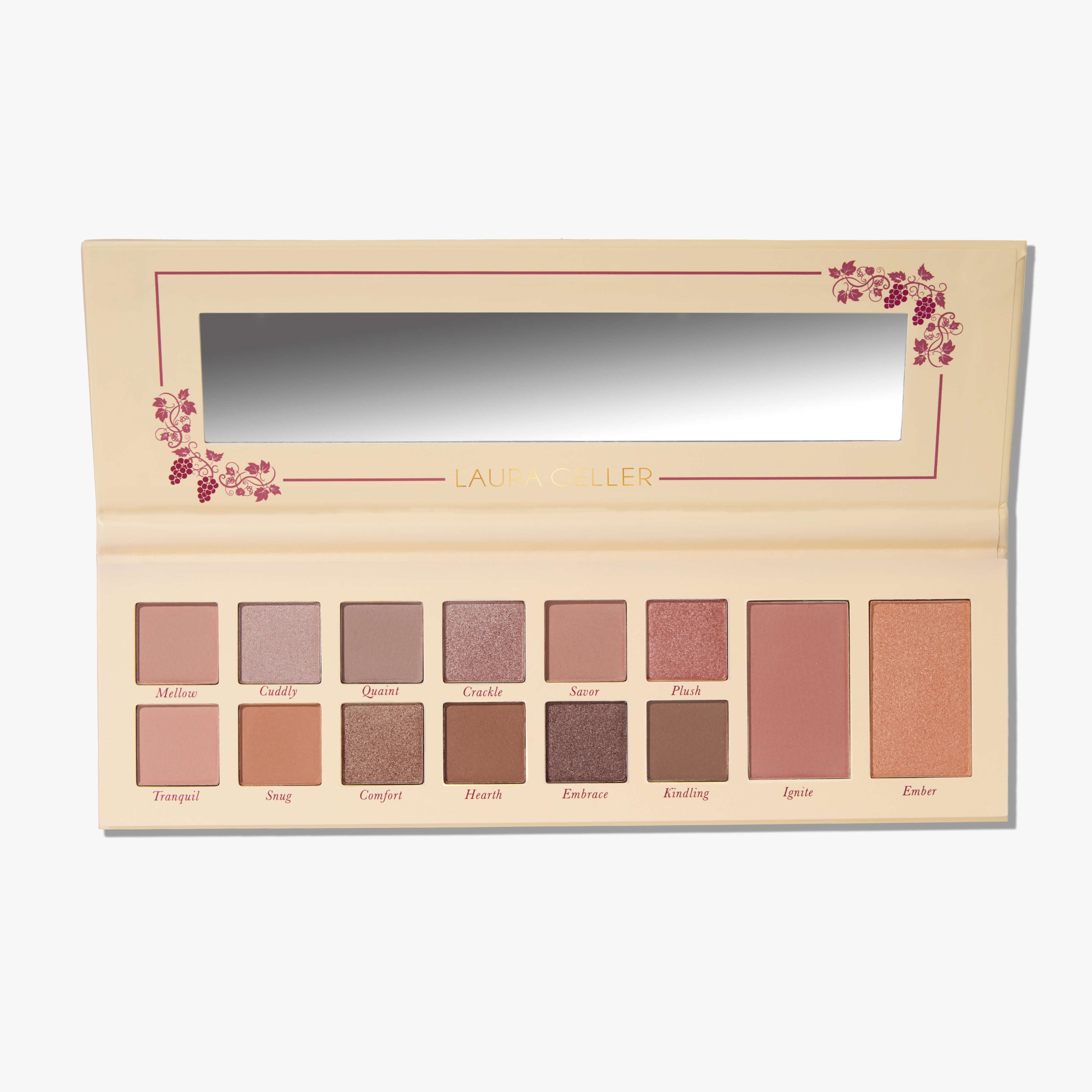 Laura's Essentials Toasty Treasures 12 Multi Finish Eyeshadows. 1 Highlighter. 1 Blush