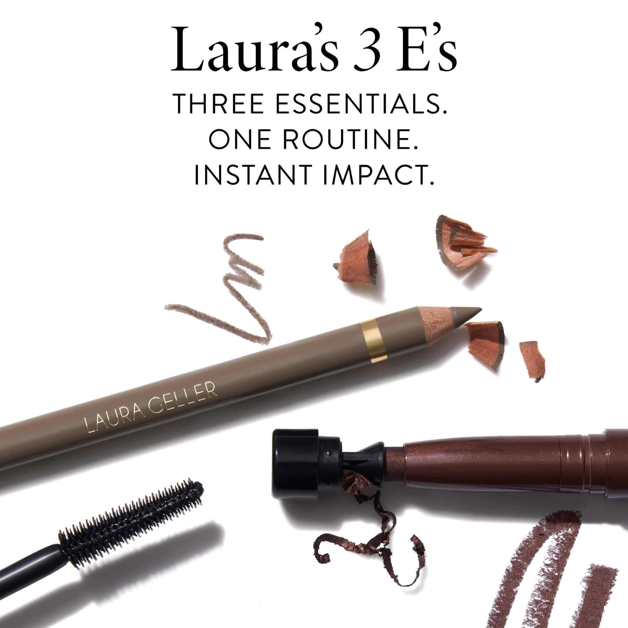 Build Your Own: Laura's 3 E's: Eyeliner. Eyelash & Eyebrows Kit (3PC)