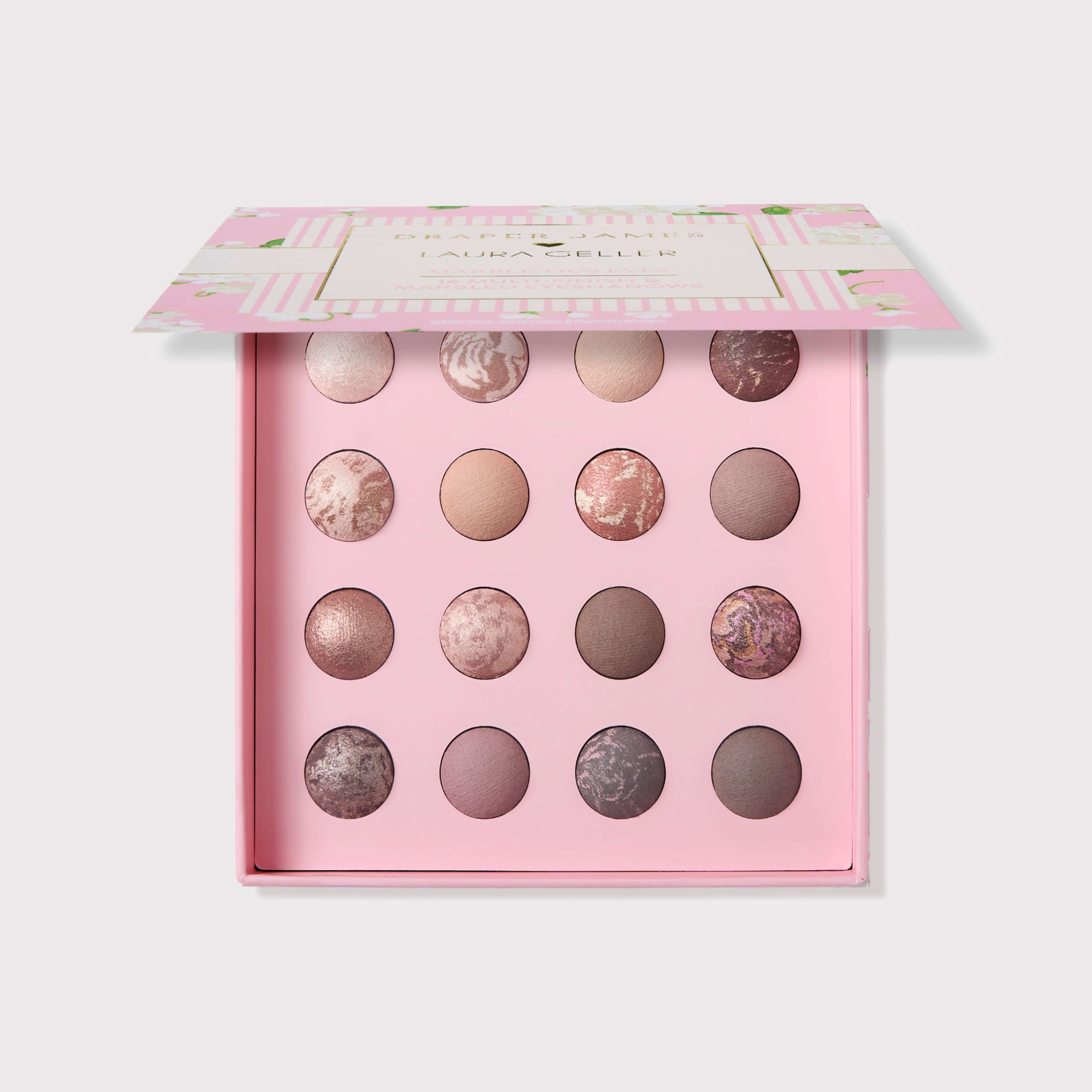 Draper James x Laura Geller  Marble-ous Eyes 16 Multi-Finish & Marbled Eyeshadows